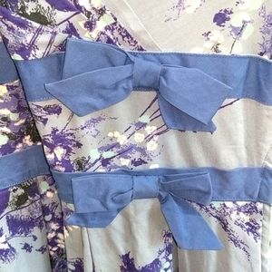 1950s Fit & Flare Floral Cotton Print Dress